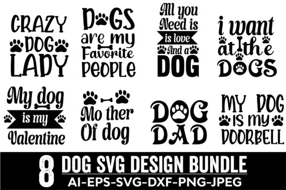 Dog SVG Bundle: Graphics & Print Templates