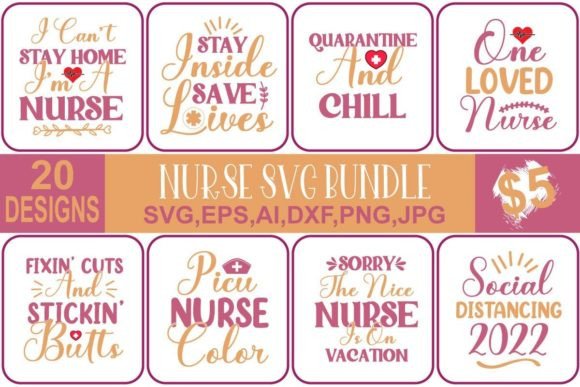 Nurse SVG Bundle Vol. 3: Essential Bundles