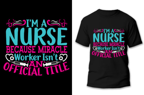 Nurse Typography Graphics & Print Templates