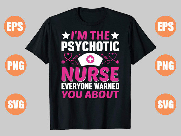 Psychotic Nurse Graphics for Bold T-Shirt Designs