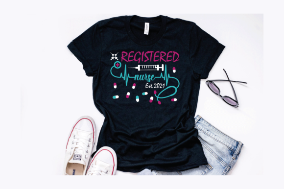 Registered Nurse 2021 Design: Graphics for T-Shirt Designs